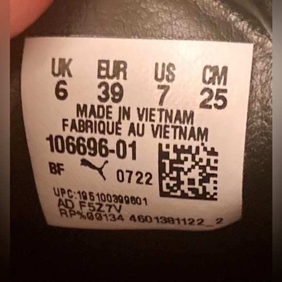 PUMA King 21 IT Black Leather Shoes SZ 7 Samba Style Indoor Futbol Dua Lipa - Picture 11 of 12